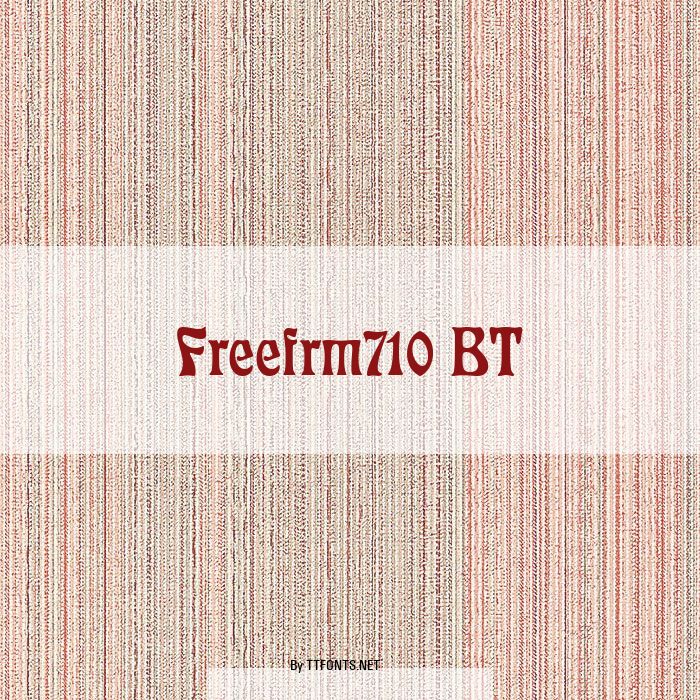 Freefrm710 BT example
